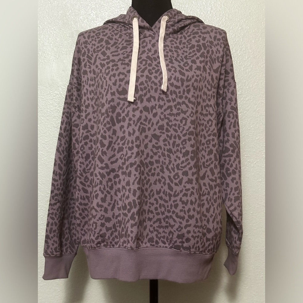 Purple Cheetah Buffalo Hoodie Sweatshirt